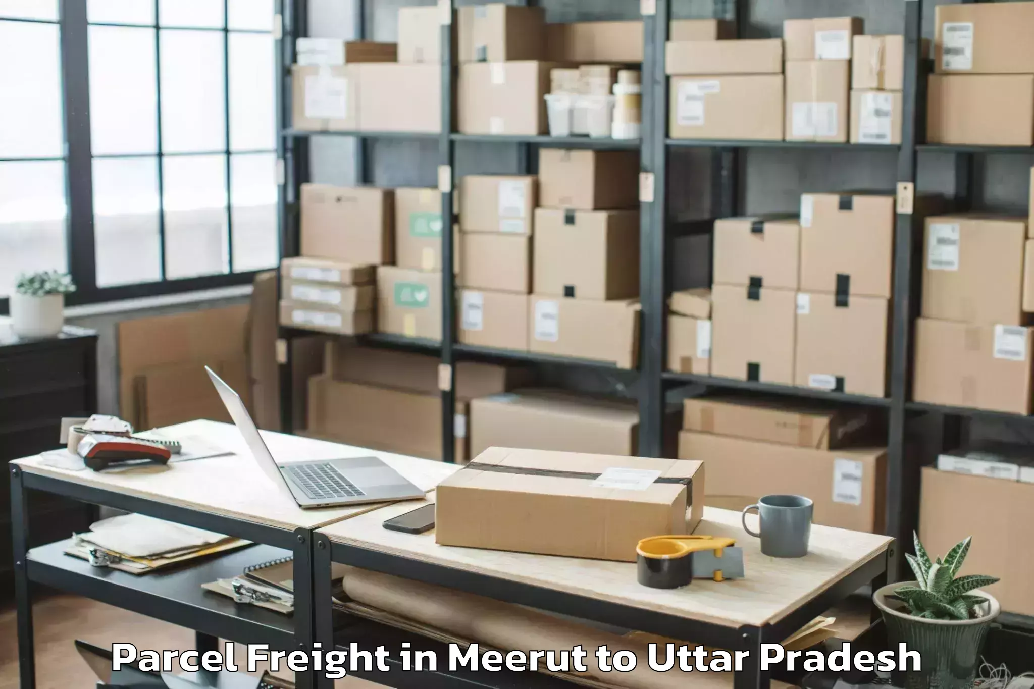 Efficient Meerut to Machhali Shahar Parcel Freight